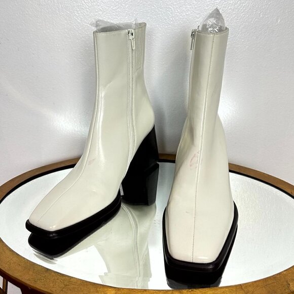 JEFFREY CAMPBELL Geist Square Toe Boot in Ice Size Size US 9 - Picture 2 of 11